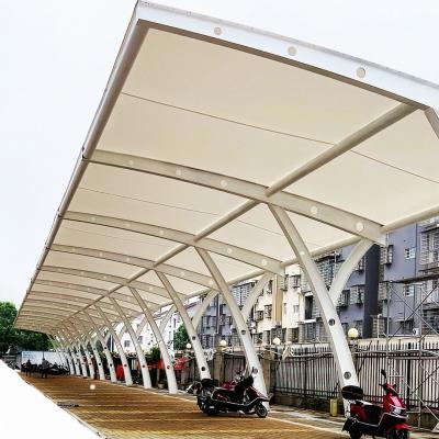 Hard Edge Tensile Membrane Car Shed