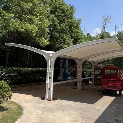 Dual L Shaped Tensile Carport