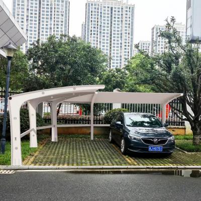 L Shaped Tensile Carport